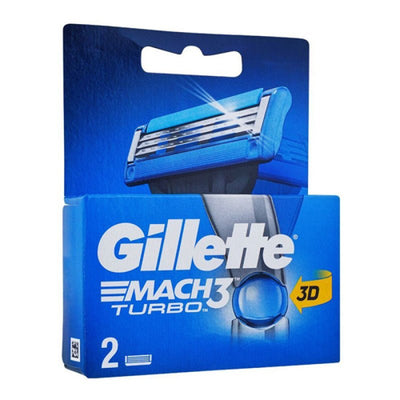 Gillette - Mach3 Turbo 3D Razor Refills Blades - Zambeel