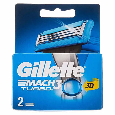 Gillette - Mach3 Turbo 3D Razor Refills Blades - Zambeel