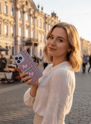 GlamPearl Butterfly Glitter Phone Case - Zambeel