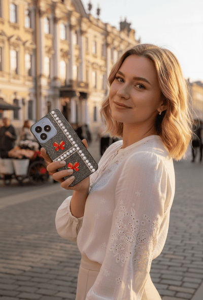 GlamPearl Butterfly Glitter Phone Case - Zambeel