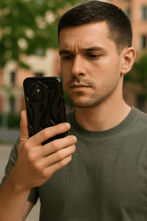 Glossy Flame Cutout Phone Case - Zambeel