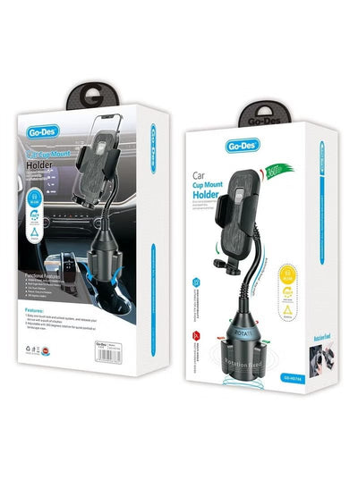 Go - Des - Car Cup Mount Phone Holder - Zambeel
