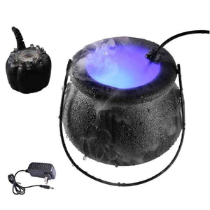 Halloween Pumpkin Smoke Witch Bucket Color Changing Lights - Zambeel