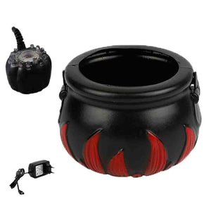 Halloween Pumpkin Smoke Witch Bucket Color Changing Lights - Zambeel