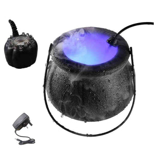 Halloween Pumpkin Smoke Witch Bucket Color Changing Lights - Zambeel