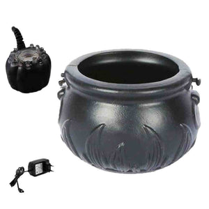 Halloween Pumpkin Smoke Witch Bucket Color Changing Lights - Zambeel