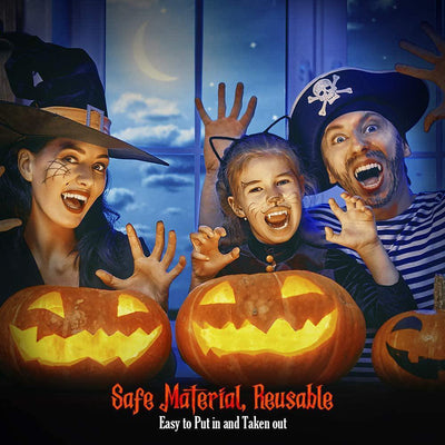 Halloween Vampire Teeth Retractable Fangs Masquerade Party Horror Zombie Teeth Cosplay Costume Props - Zambeel