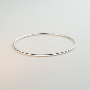 Handmade Sterling Silver Glossy Silver Bracelet Aperture - Zambeel