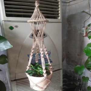 Hanging Pot Holder Rope Basket - Zambeel