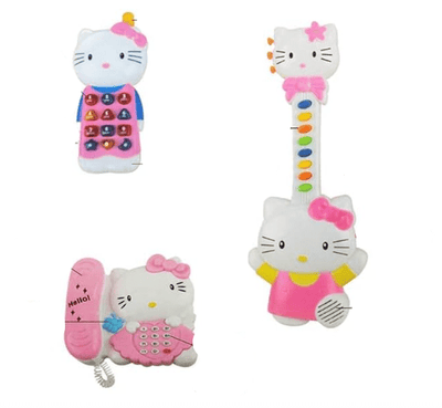Hello Kitty 3 - in - 1 Guitar and Phone Set - Zambeel