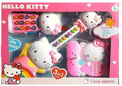 Hello Kitty 3 - in - 1 Guitar and Phone Set - Zambeel