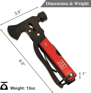 HEPU - 13 - in - 1 Multifunction Stainless Steel Axe Tool Hammer - Zambeel