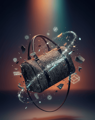 Herringbone Fabric Handbag - Zambeel