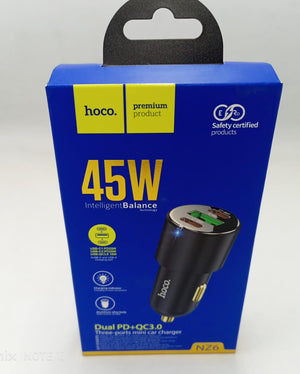 Hoco - 3 Port Car Charger (NZ6) - Zambeel