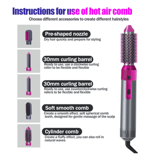 Hot Air Brush (5 - in - 1) - Zambeel