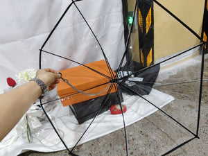 Hot Selling Transparent Pet Supplies Adjustable Pet C Type Umbrella - Zambeel