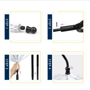 Hot Selling Transparent Pet Supplies Adjustable Pet C Type Umbrella - Zambeel