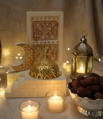 Islamic Decorative Table Piece with Crescent & Dome Design - Zambeel
