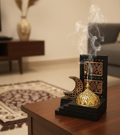 Islamic Decorative Table Piece with Crescent & Dome Design - Zambeel