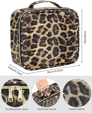 Jioney - Leopard Print Cosmetic Case - Zambeel
