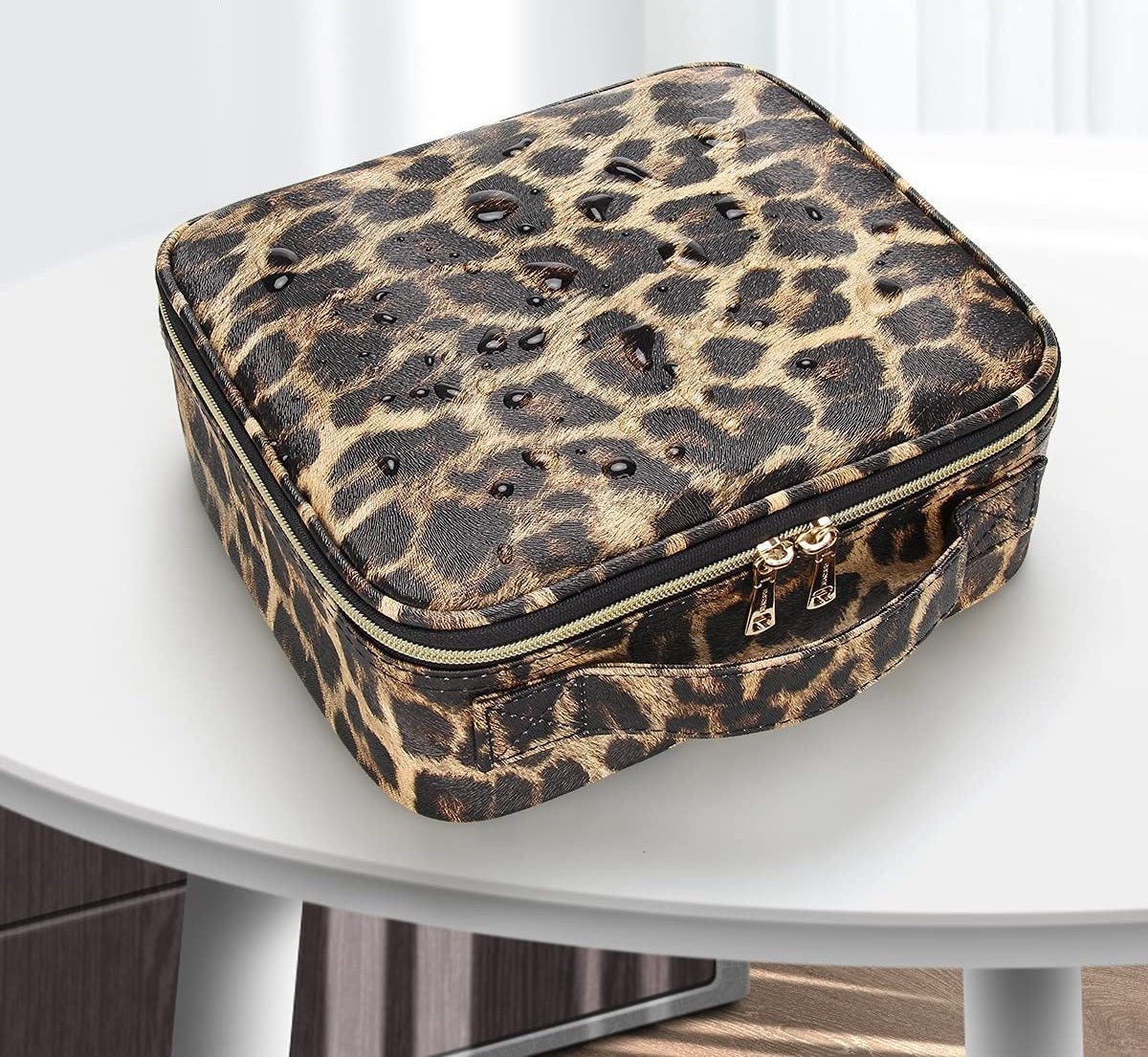 Jioney - Leopard Print Cosmetic Case - Zambeel