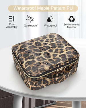 Jioney - Leopard Print Cosmetic Case - Zambeel