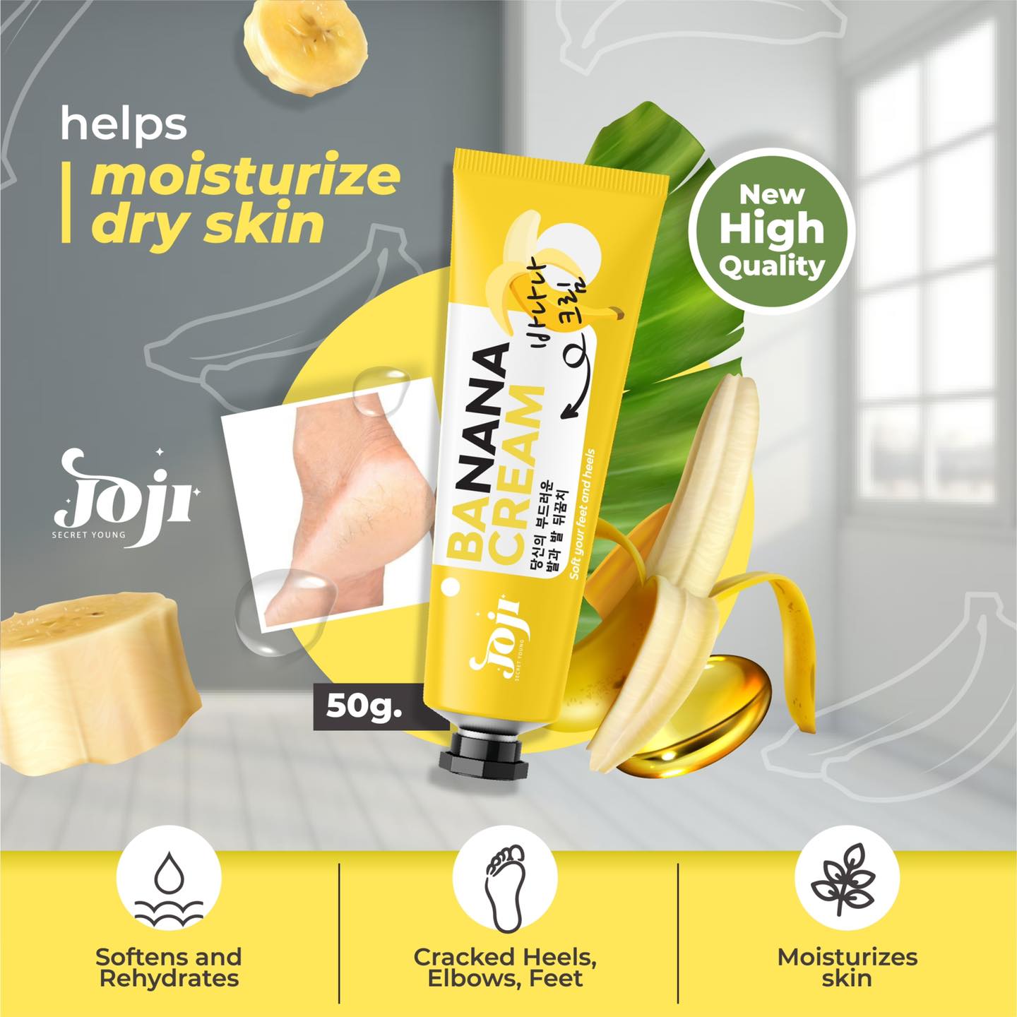 Joji - Banana Cream for Feet & Heels - Zambeel