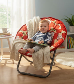 Kids Folding Apple Pattern Chair Ⓢ - Zambeel