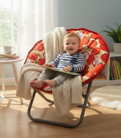 Kids Folding Apple Pattern Chair Ⓢ - Zambeel