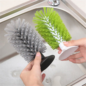 Kitchen Multi Functional Suction Cup Brush Cup Scrubber - Zambeel