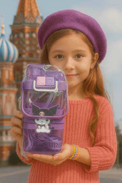 Kuromi Square Water Bottle - Zambeel