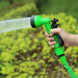 Latex Natural Telescopic Water Hose High Pressure Car Wash Water Gun Watering Flower Watering Vegetable Hose Summer - Zambeel