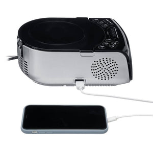 LCD Digital Alarm Dual Speakers Radio CD Music Player - Zambeel