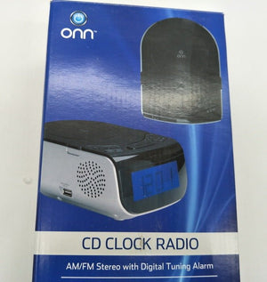 LCD Digital Alarm Dual Speakers Radio CD Music Player - Zambeel