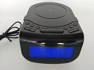 LCD Digital Alarm Dual Speakers Radio CD Music Player - Zambeel