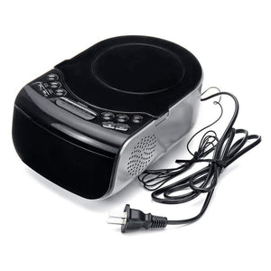 LCD Digital Alarm Dual Speakers Radio CD Music Player - Zambeel