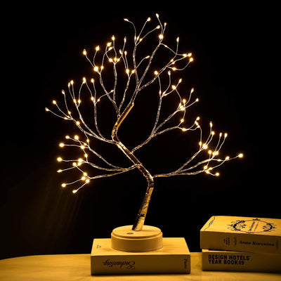 LED Bedroom Tree Shape String Copper Wire Lamp - Zambeel