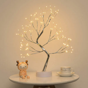 LED Bedroom Tree Shape String Copper Wire Lamp - Zambeel