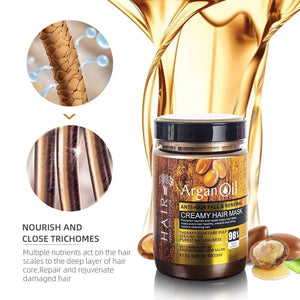 Lightness Argan Oil Anti - Hair Fall Creamy Hair Mask - Zambeel