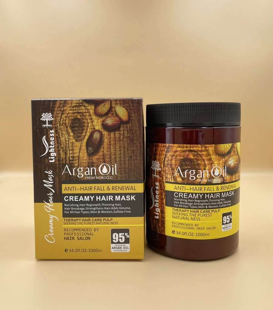 Lightness Argan Oil Anti - Hair Fall Creamy Hair Mask - Zambeel