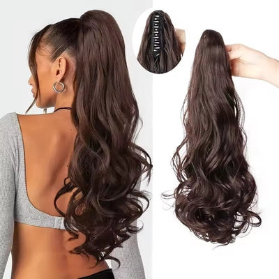 Long Wavy Claw Clip Ponytail Extension - Zambeel