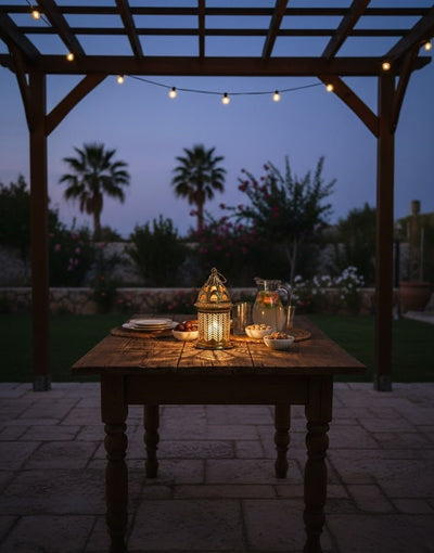 Luxury Golden Hanging Candle Lantern - Zambeel