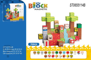 Magnetic Block Building Set Ⓢ - Zambeel