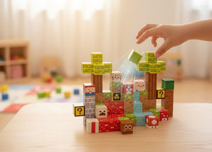 Magnetic Block Building Set Ⓢ - Zambeel