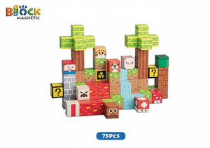 Magnetic Block Building Set Ⓢ - Zambeel