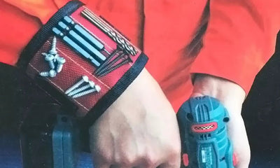 Magnetic Wrist Tool Holder Bracelet for Screws & Drill Bits - Zambeel
