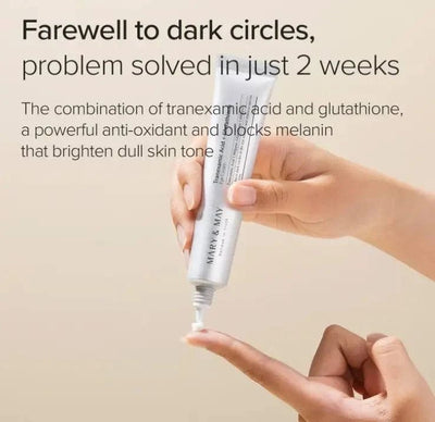 MARY & MAY - Tranexamic Acid + Glutathione Eye Cream - Zambeel