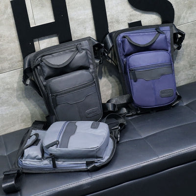 Men Waterproof Nylon LegsBag Thigh Hip Bags Fanny Pack Fashion - Zambeel