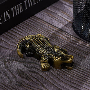 Metal Creative Lighter Personalized Butane Inflatable Lighter Crocodile Shaped Windproof Lighter Cigarette Accessories - Zambeel