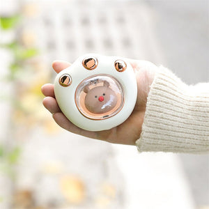 Mini Electric Hand Warmer Cat Paw Cute Claw Winter Heater Quick Heating USB Rechargeable Pocket Portable Small Mini Hands Warmer - Zambeel